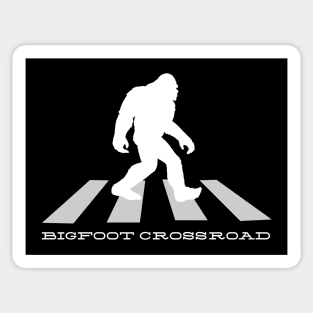 Funny Bigfoot Silhouette Hide And Seek Crossing The Road Sticker